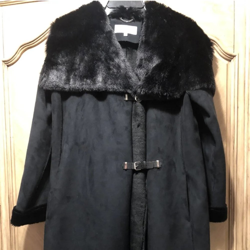 WOMEN'S CALVIN KLEIN COAT SIZE LARGE BLACK